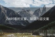 ZW时看的文案，聊骚内容文案