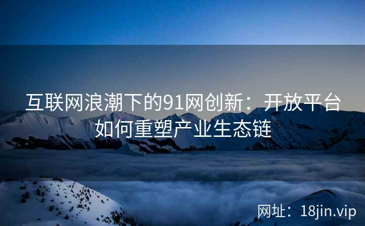 互联网浪潮下的91网创新：开放平台如何重塑产业生态链