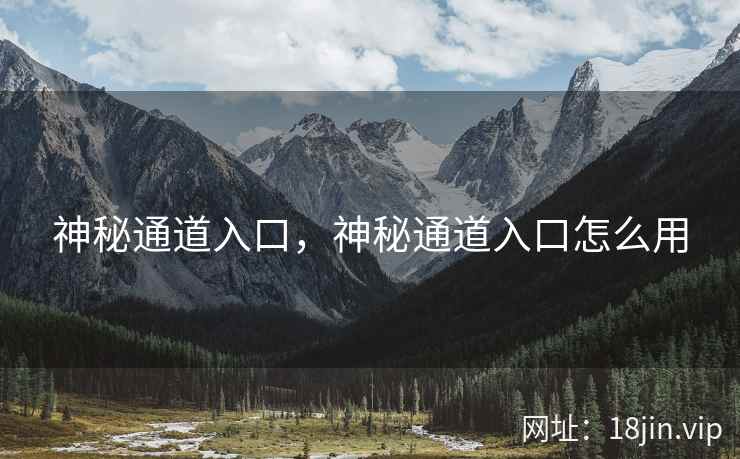 神秘通道入口，神秘通道入口怎么用